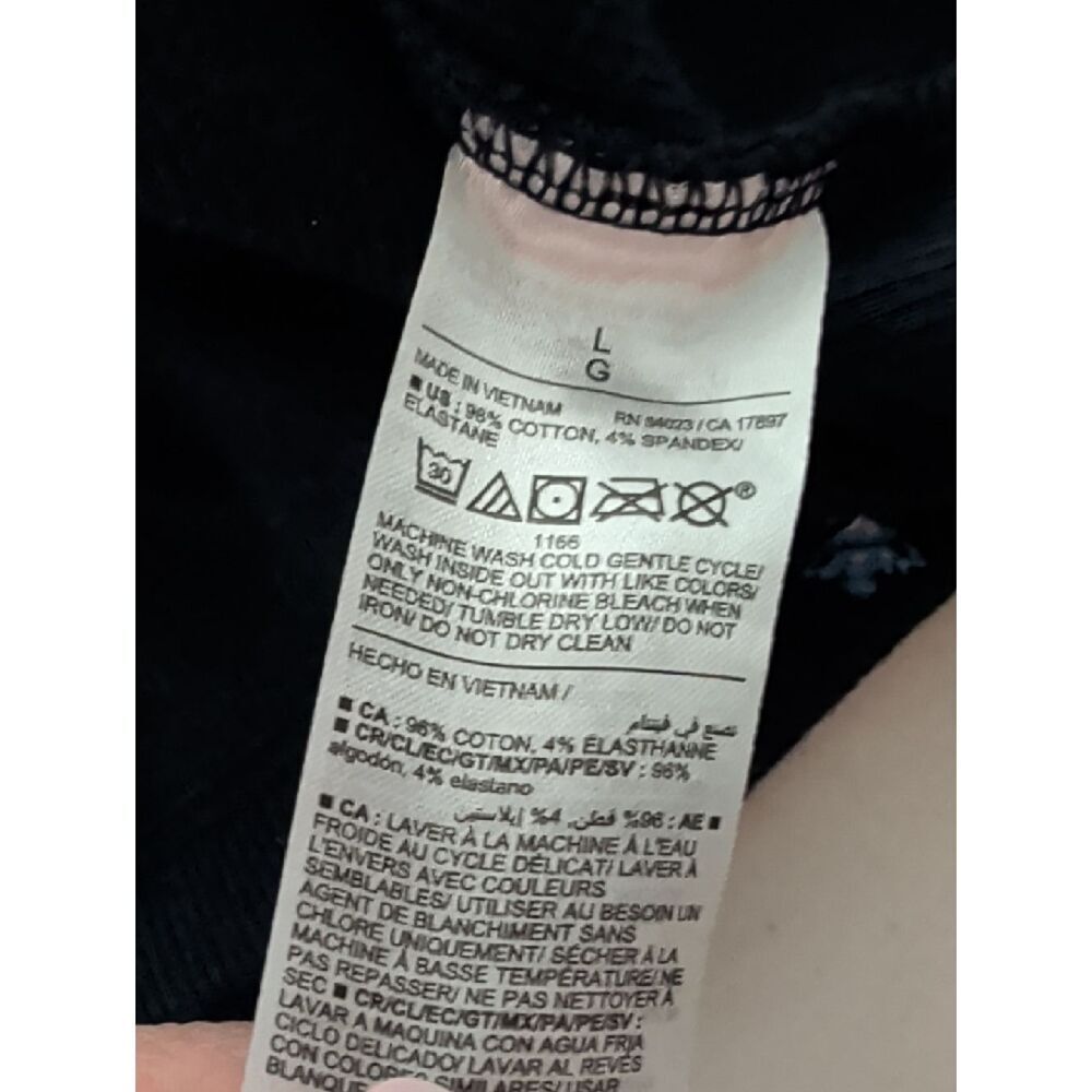 Old Navy Navy Blue Floral-Accented Square Neck Tank - Picture 5 of 5